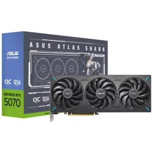 Placa de Video ASUS Atlas Shark OC 12GB GeForce RTX5070 GDDR7 - ATS-RTX5070-O12G