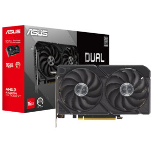 Placa de Video ASUS Dual GTIII 16GB Radeon RX9060 XT GDDR6 - DUAL-RX9060XT-16G