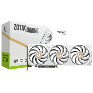 Placa de Video Zotac Gaming AMP White 12GB GeForce RTX5070 GDDR7 - ZT-B50700FQ-10P