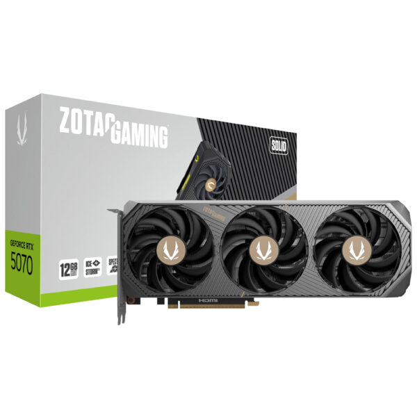 Tarjeta Gráfica ZOTAC Gaming Solid 12 GB GeForce RTX 5070 GDDR7-ZT-B50700D-10P
