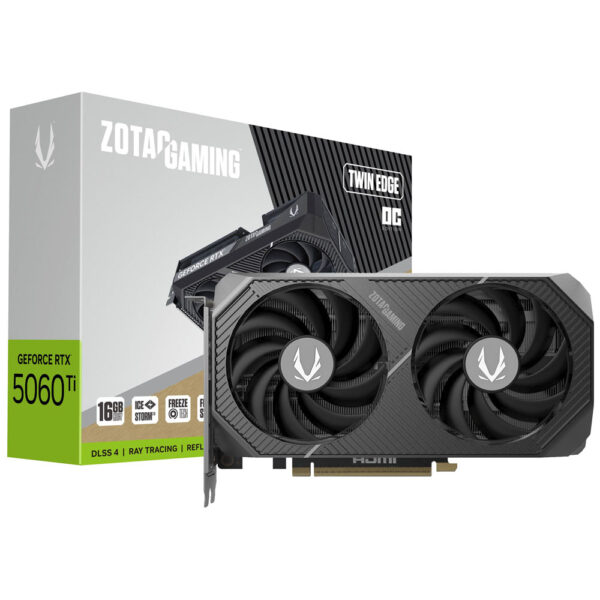 Tarjeta Gráfica ZOTAC Twin Edge OC 16 GB GeForce RTX 5060TI GDDR7-ZT-B50620H-10M