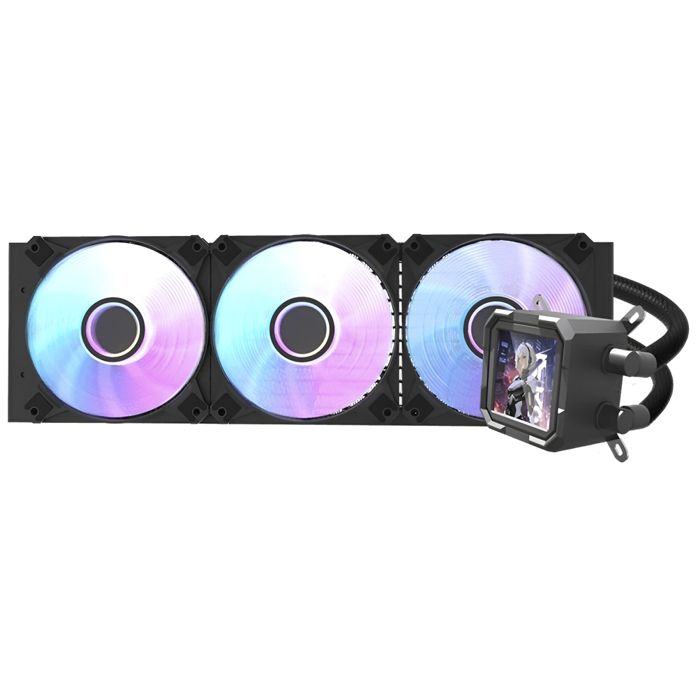 Refrigeración Liquida DarkFlash DV360S Wave Series 360MM ARGB - Blanco