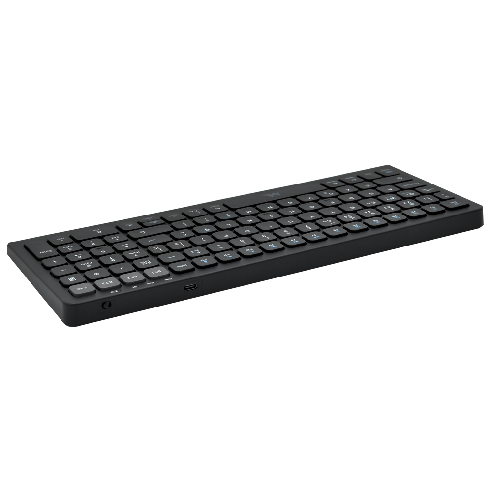 Teclado Mtek KWB-2670B Wireless Portugués Negro