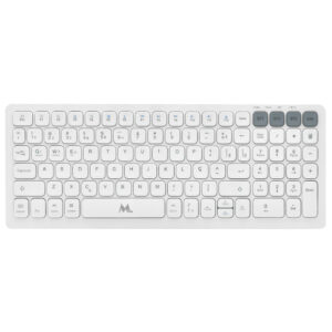 Teclado Mtek KWB-2670W Wireless Portugués Blanco