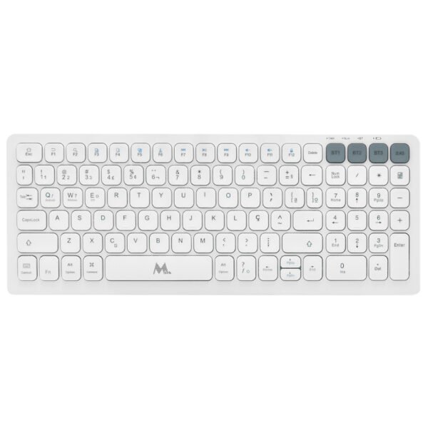 Teclado Mtek Kwb-2670W Wireless Portugués-Blanco