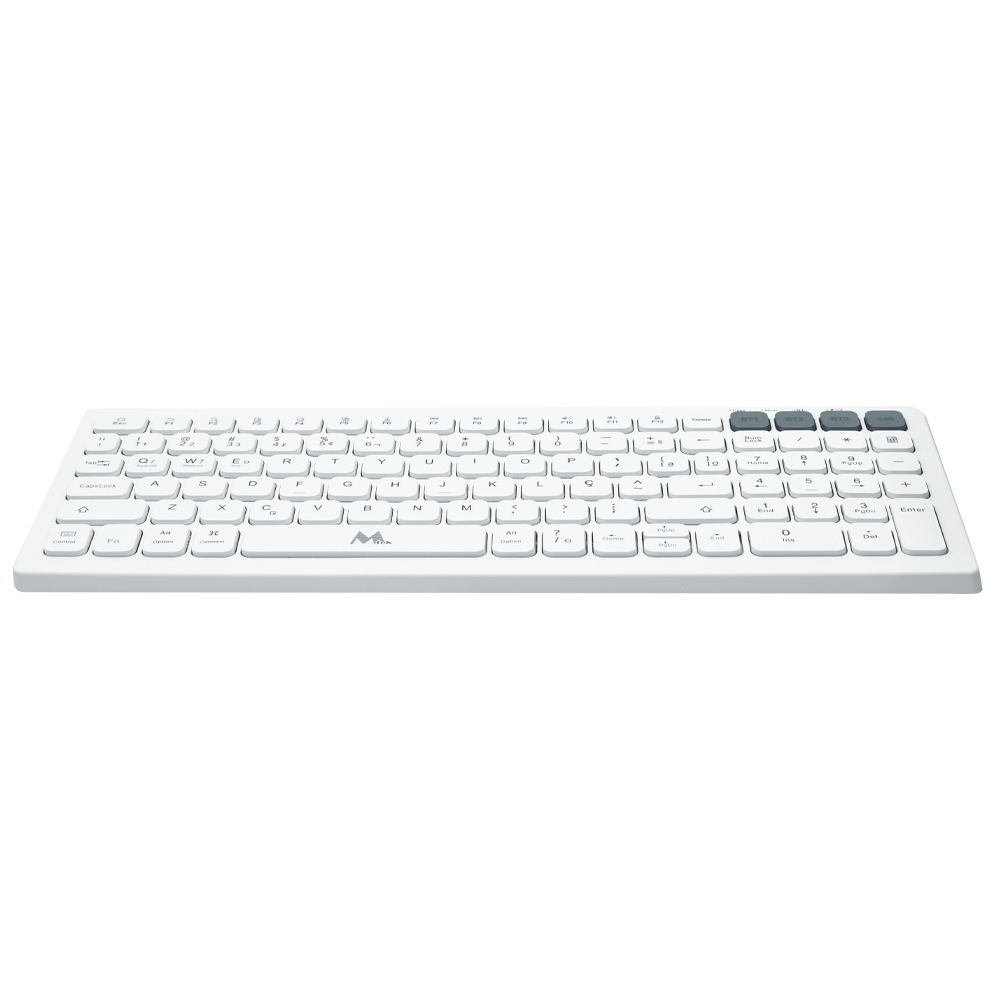 Teclado Mtek KWB-2670W Wireless Portugués Blanco
