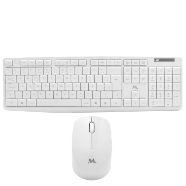 Teclado+mouse Mtek Km-5239W Wireless Portugués-Blanco
