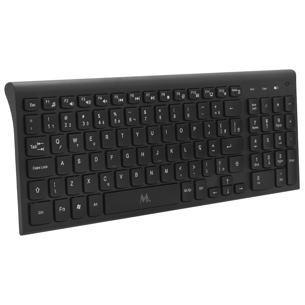 Teclado + Mouse Mtek KM-5515B Wireless Portugués Negro