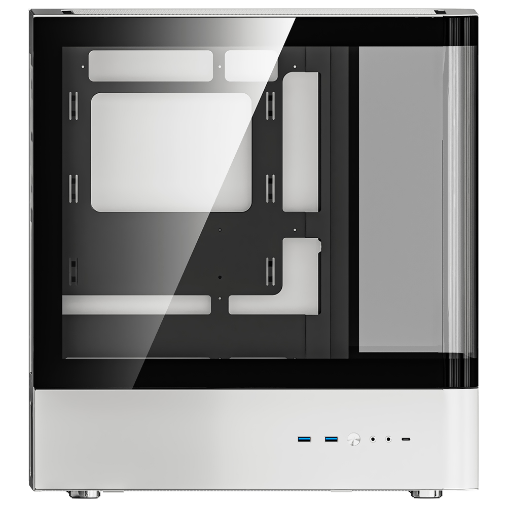 GABINETE GAMER DARKFLASH HM1 ATX ART ULTRA VIDRO Blanco - MINI ITX MICRO ATX