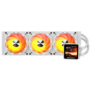 COOLER P/ PROC. DARKFLASH HYDRO DE360 EXPLORE SERIES ARGB 360MM BRANCO