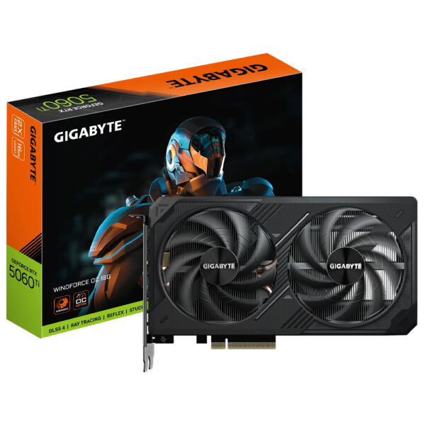 Tarjeta Gráfica GIGABYTE Windforce OC 16 GB GeForce RTX 5060TI GDDR7-GV-N506TWF2OC-16GD