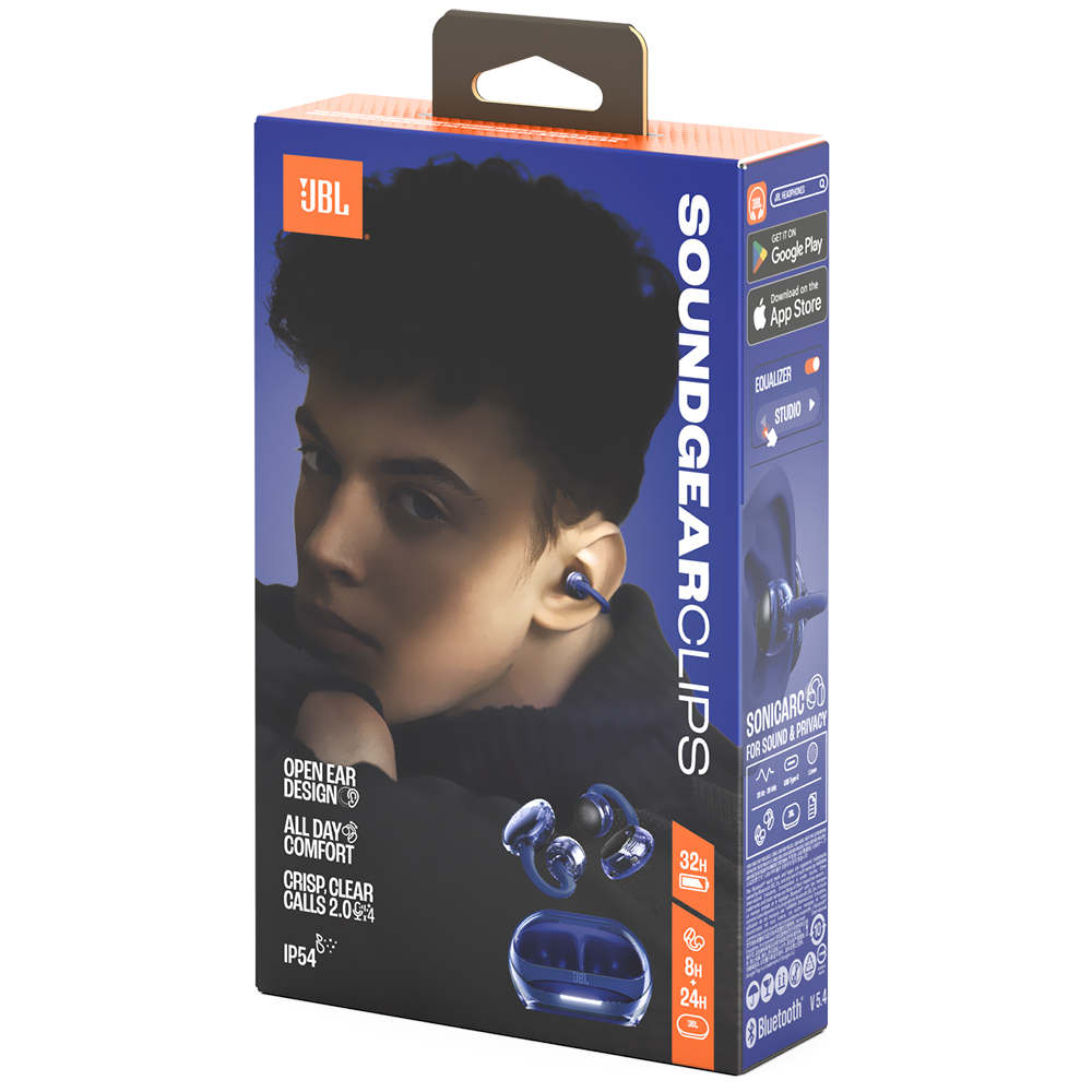 Auricular JBL Soundgear Clips Open-Ear TWS Bluetooth - Azul