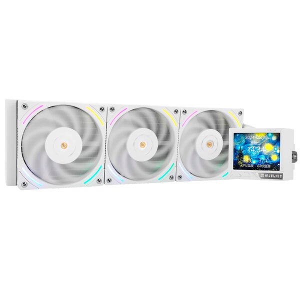 COOLER P/ PROC. THERMALRIGHT HYDRO MJOLNIR VISION 360 UB PRO ARGB WHITE 360MM BRANCO