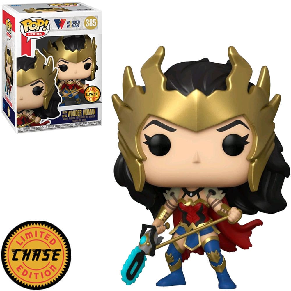 Funko Pop Chase Heroes Wonder Woman 80 Years - Wonder Woman 385 (death Metal)