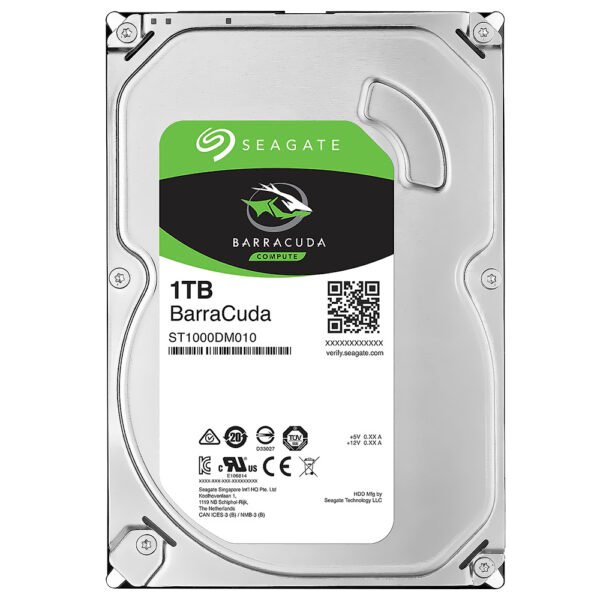 HDD Seagate 1TB BarraCuda SATA 3 7200RPM 3.5" - ST1000DM010