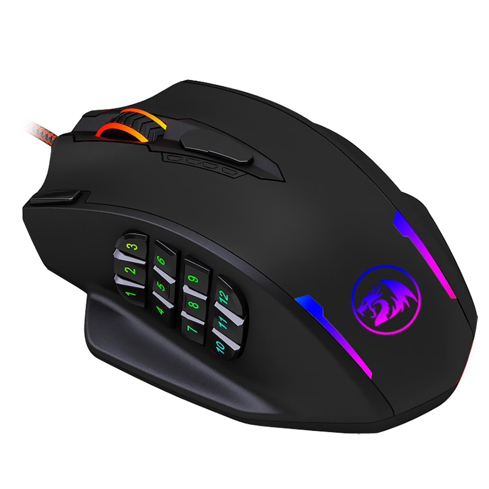 Mouse Gamer Redragon M908 Impact USB RGB Negro