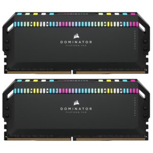 Memoria RAM Corsair Dominator Platinum DDR5 32GB (2x16) 5200MHz RGB - Negro (CMT32GX5M2B5200C40)