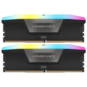 Memoria RAM Corsair Vengeance RGB DDR5 (2x16GB) 5600MHz Negro (CMH32GX5M2B5600C40K)