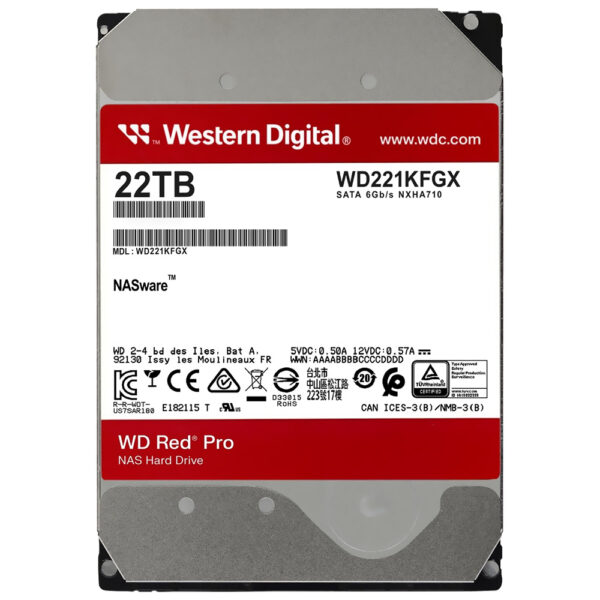 HDD Western Digital 16 TB WD Red Pro NAS 3.5" SATA 3 7200RPM-WD161KFGX