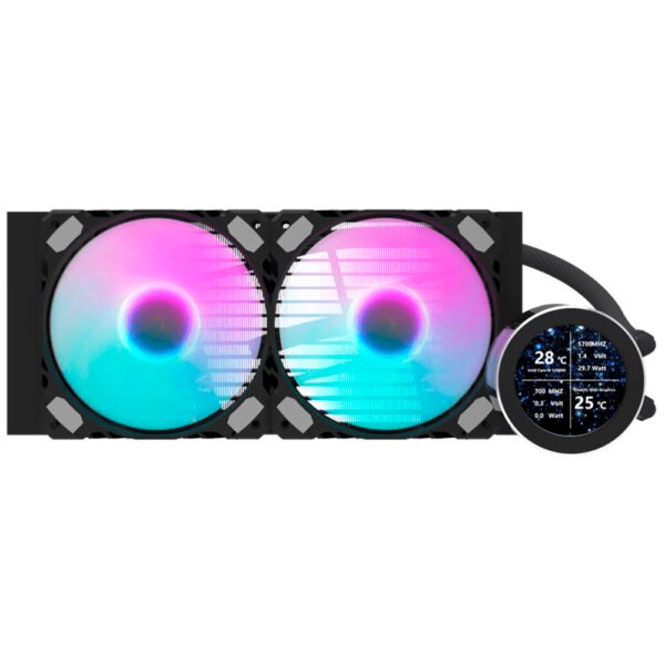 Refrigeración Liquida DarkFlash Nebula DN240S 240MM ARGB - Negro