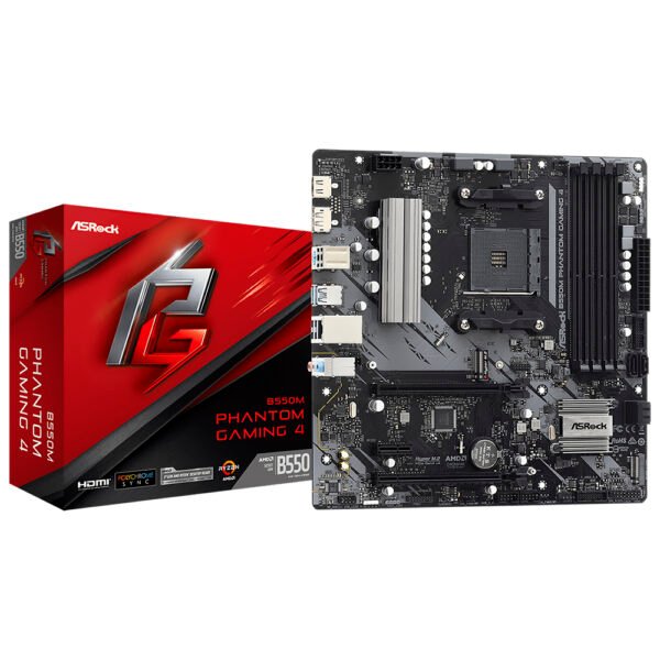 Placa Madre ASROCK B550M Phantom Gaming 4 Socket AM4 DDR4