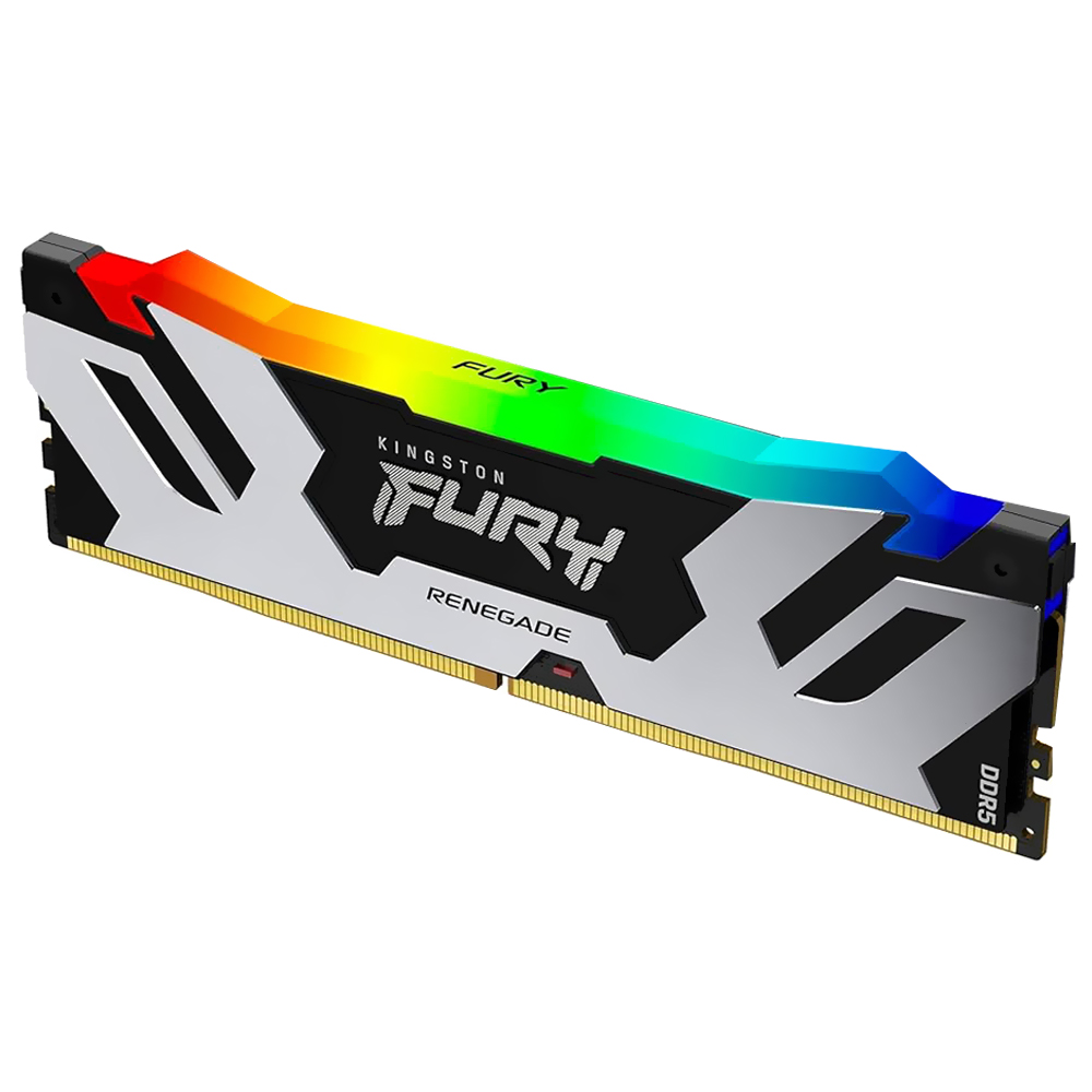 MEM DDR5 16GB 7600MHZ KINGSTON FURY RENEGADE RGB PRETO/PRATA KF576C38RSA-16