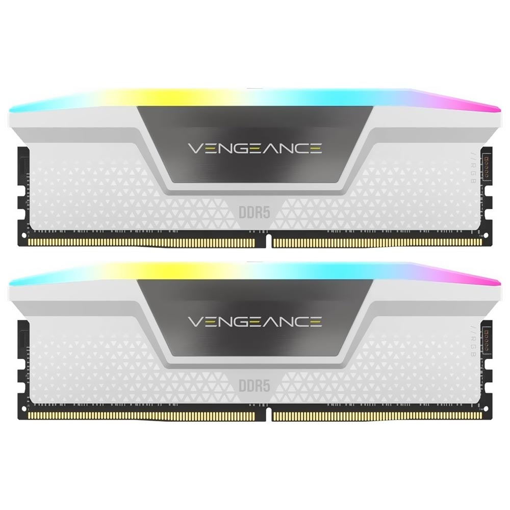 Memoria RAM Corsair Vengeance DDR5 32GB (2x16GB) 6000MHz RGB - Blanco (CMH32GX5M2B6000C30W)