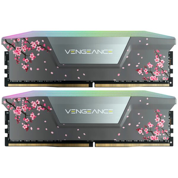 Memoria RAM Corsair Vengeance DDR5 32GB (2x16GB) 6000MHz RGB - Gris (CMH32GX5M2B6000Z30CB)