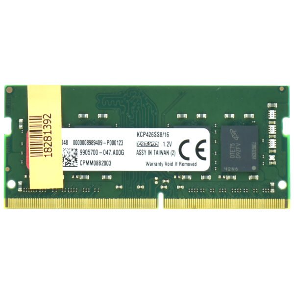 Memoria RAM Notebook Kingston DDR4 16GB 2666MHz KCP426SS8/16