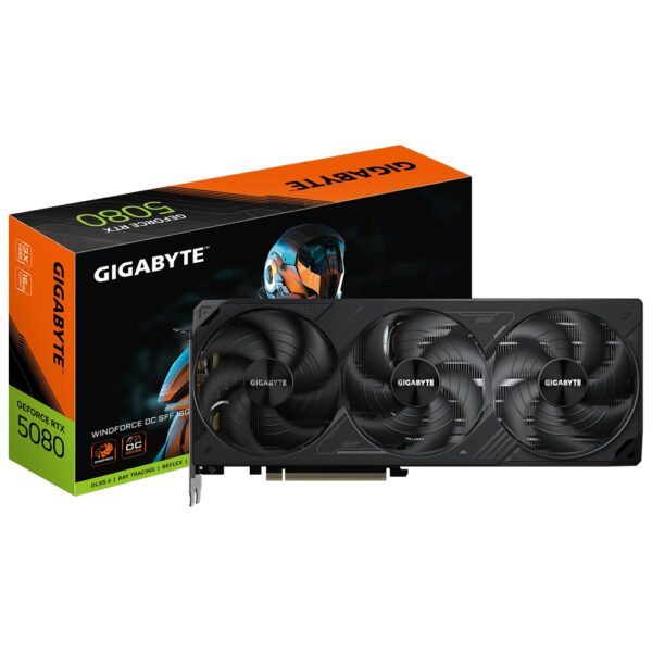 Tarjeta Gráfica GIGABYTE Windforce OC Sff 16 GB GeForce RTX 5080 GDDR7-GV-N5080WF3OC-16GD