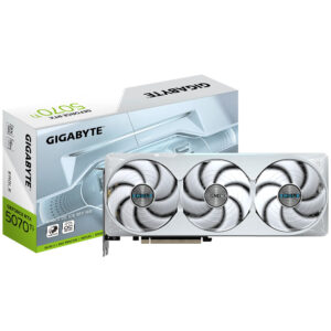 VGA 16GB GIGABYTE RTX5070TI EAGLE OC ICE SFF WF 2542MHZ 256BIT GDDR7/DP/HDMI GV-N507TEAGLEOC ICE-16GD BRANCO