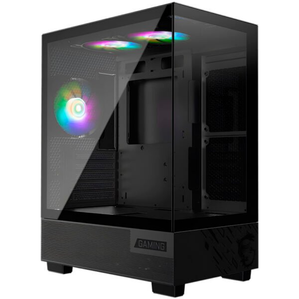 Gabinete Gamer MSI Mag Pano M110A Mid Tower 3 Cooler ARGB Negro