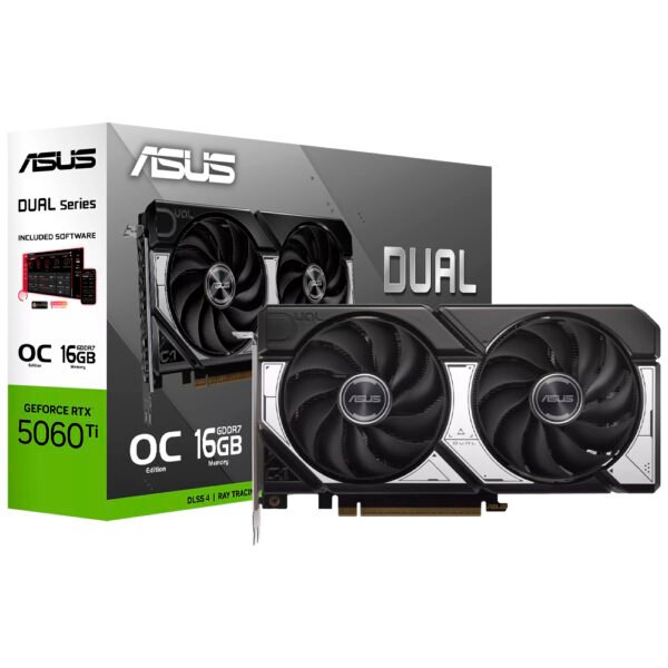 Tarjeta Gráfica ASUS Dual OC 16 GB GeForce RTX 5060TI GDDR7-DUAL-RTX 5060TI-O16G