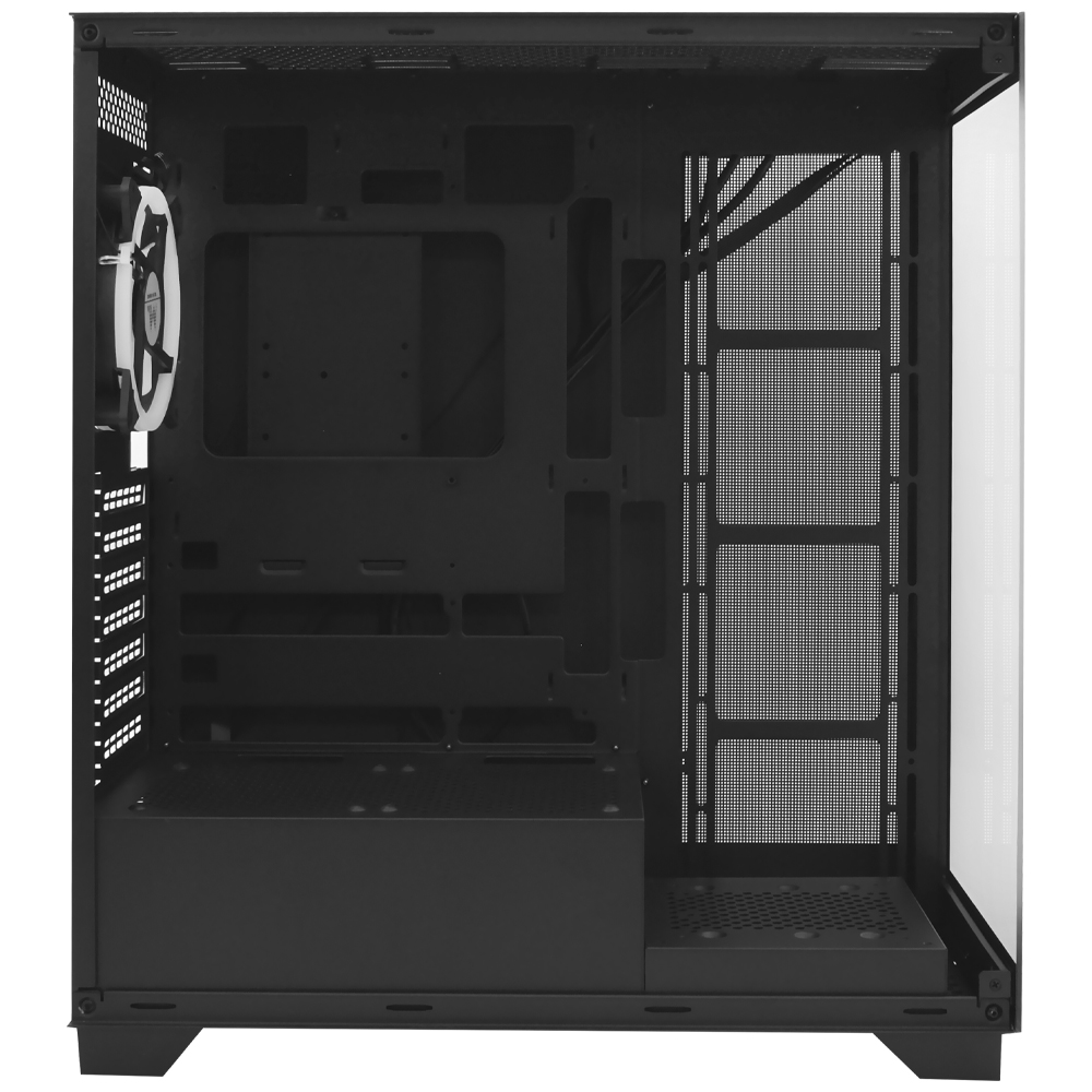 Gabinete Gamer Mtek MCG-DH80-B Mid Tower 1 Cooler RGB Negro