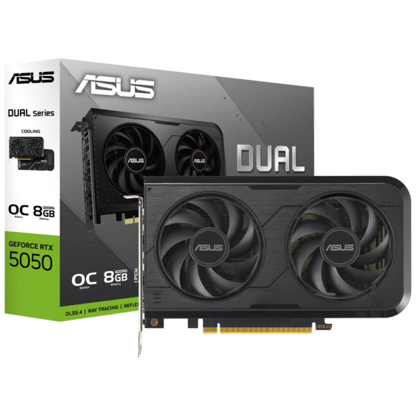 Tarjeta Gráfica ASUS Dual OC 8 GB GeForce RTX 5050 8 GB GDDR6 - Dual - RTX 5050 - O8G