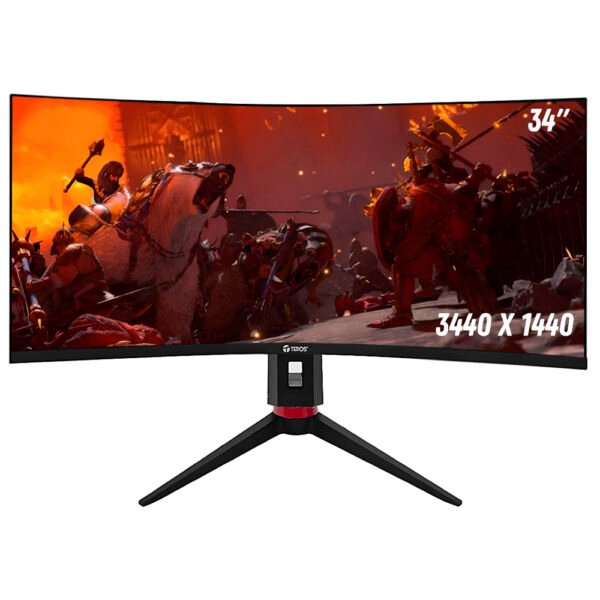 Monitor Gamer Teros TE-3412G 34" Uwqhd Curvo VA 180HZ 1MS-NEGRO