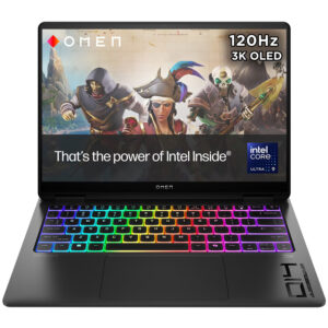 Notebook Gamer HP OMEN Transcend 14-FB1023DX Intel Core Ultra 9 285H Pantalla OLED UWVA 3K 14.0" 32GB de RAM 1TB SSD Win11Home GeForce RTX5070 8GB