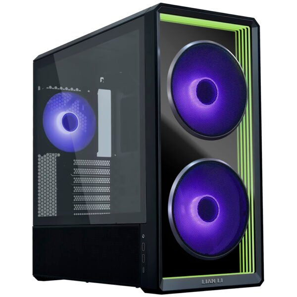 Gabinete Gamer Lian Li Lancool 217 Inf Mid Tower 3 Cooler ARGB Negro