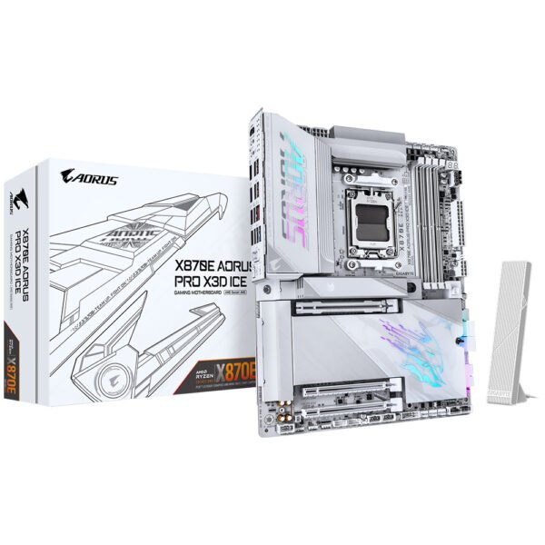 Placa Madre GIGABYTE X870E Aorus Pro X3D Ice Socket AM5 DDR5