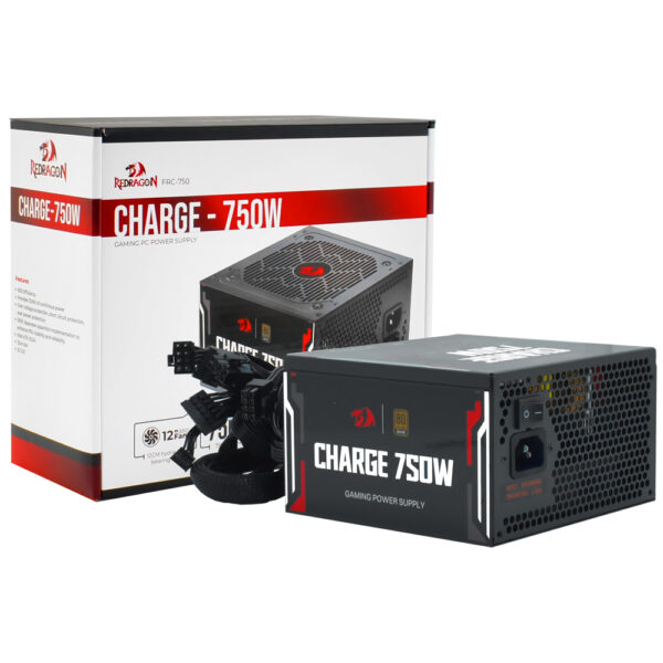 Fuente de Alimentación Redragon Charge FRC 750 750W ATX No Modular 80 Plus Bronze (Atx V2.54)
