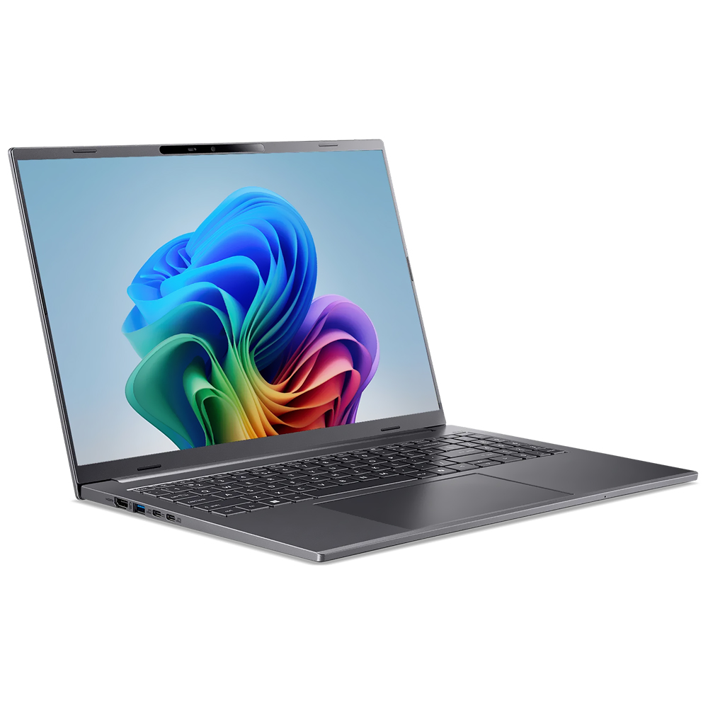 Notebook Acer Aspire 16 A16-11MT-X8A9 Snapdragon X X1-26100 8C Pantalla WUXGA 16" 16GB de RAM 512GB SSD Win11Home