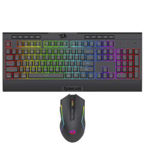 Teclado + Mouse Gamer Redragon Essentials S151-PRO Wireless RGB Inglés Negro