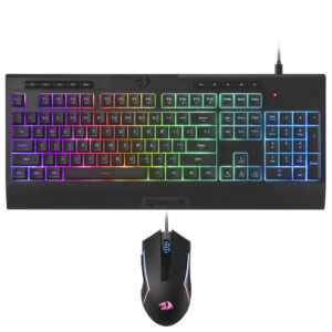 Teclado + Mouse Gamer Redragon Essentials S151 USB RGB Inglés Negro