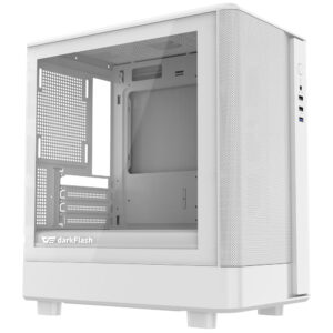 Gabinete Gamer DarkFlash DB330M Mesh M-ATX Blanco