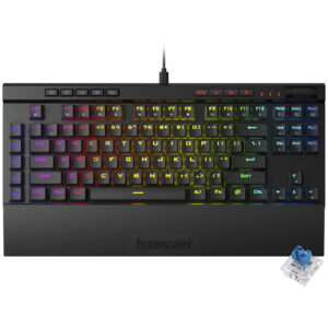 Teclado Gamer Mecánico Redragon K587RGB-PRO Magic-Wand Pro USB RGB Blue Inglés Negro