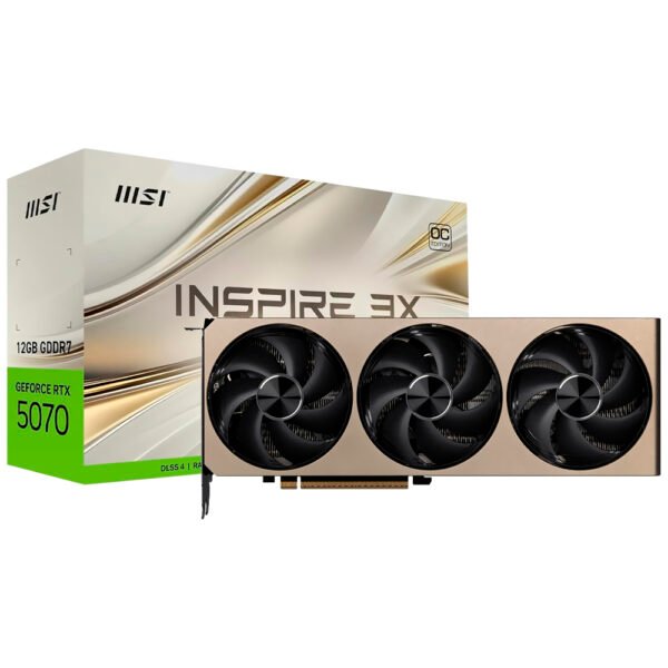 Tarjeta Gráfica MSI Inspire 3X OC 12 GB GeForce RTX 5070 GDDR7-912-V532-211