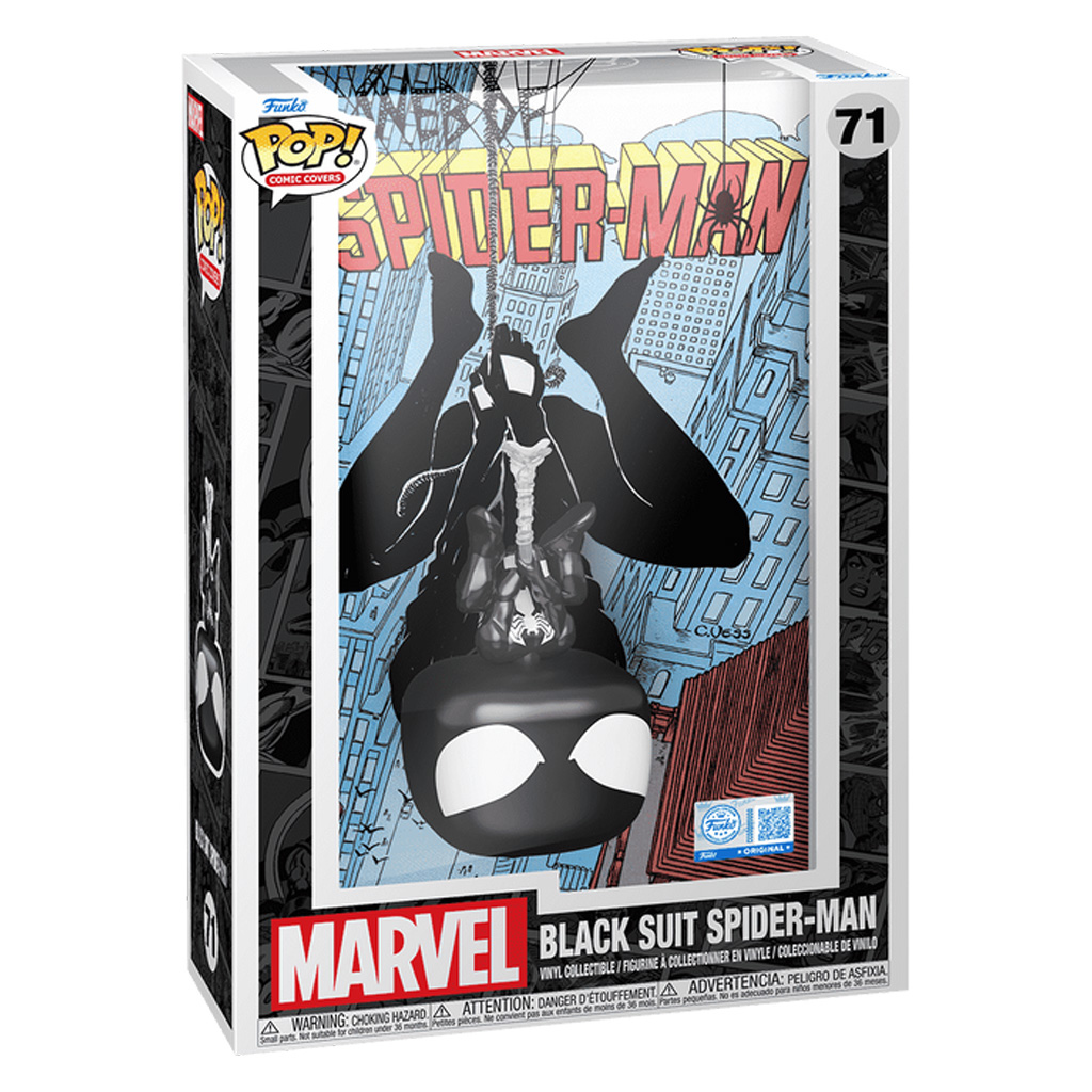 Funko Pop Comic Covers Spider-man Exclusive - Black Suit Spider-man 71 (85340)