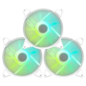 Refrigerador Para Gabinete Darkflash C6Ms 12X12 LED RGB Blanco - Kit Con 3