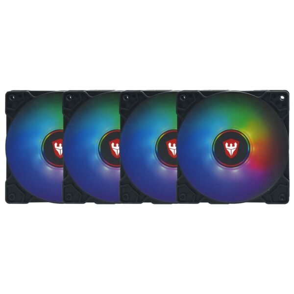 Cooler para Gabinete Satellite RGB-31K 12x12 Kit con 4