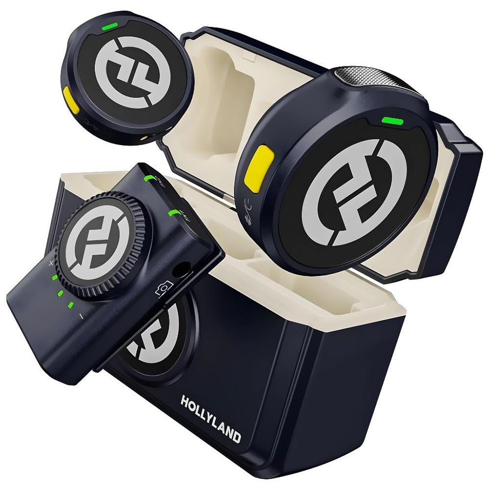 Micrófono Hollyland Lark M2 Lavalier DUO Inalámbrico - Shine Charcoal